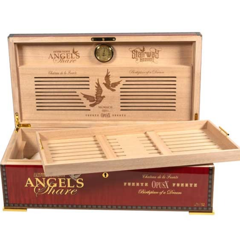 Arturo Fuente Elie Bleu OpusX Angel's Share Red Sycamore Humidor