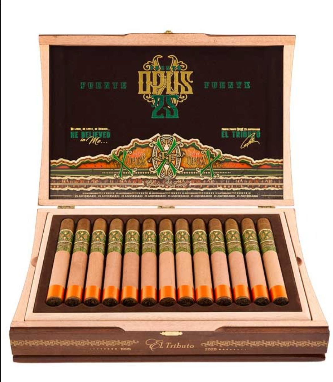 Arturo Fuente Fuente OpusX 25th Aniversario Tributo Box Of 25 Cigars | City of Cigars