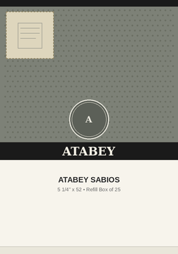 Atabey Sabios (5"1/4 * 52) Cardboard Refill Box of 25 Cigars