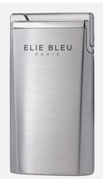 Elie Bleu J-15, Brushed Chrome Jet Flame Torch Lighter, EBJ1500, New In Box