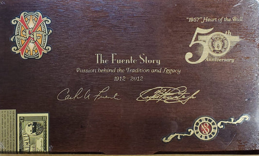 0104 Arturo Fuente Opus X Original Box From 2018 TAA 50th Heart of the Bull 1957 “Box Of 13” Cigars. Free Shipping. Always In Stock At City Of Cigars.