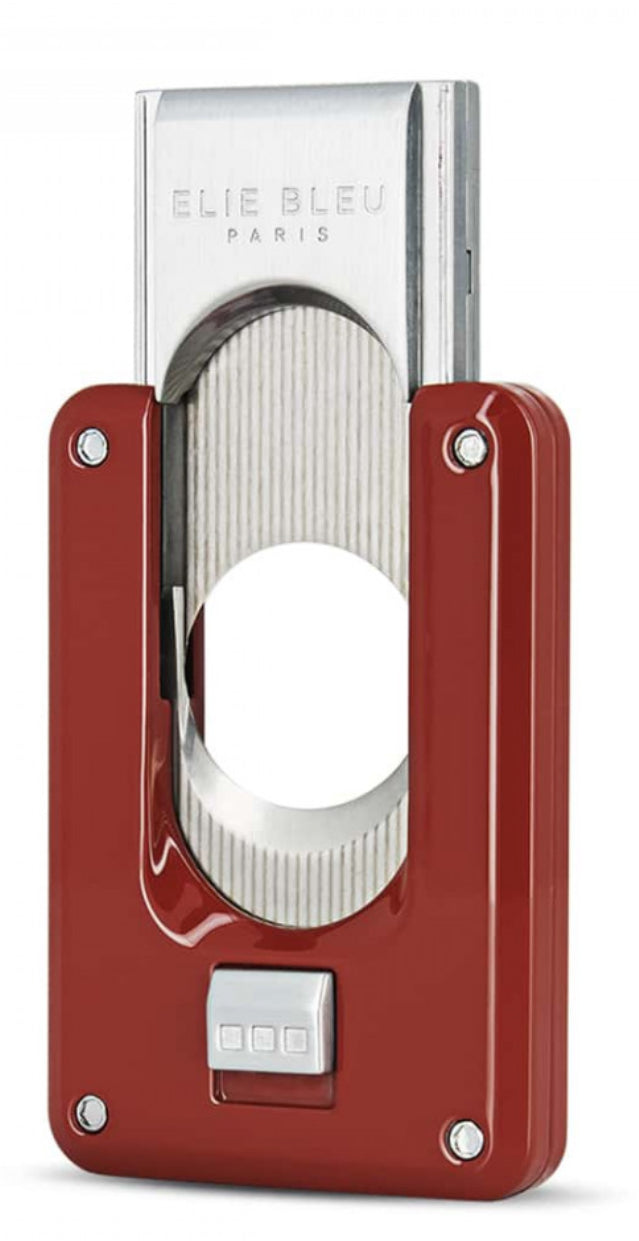 ELIE BLEU C-6 CIGAR V CUTTER, RED LACQUER EBC5005