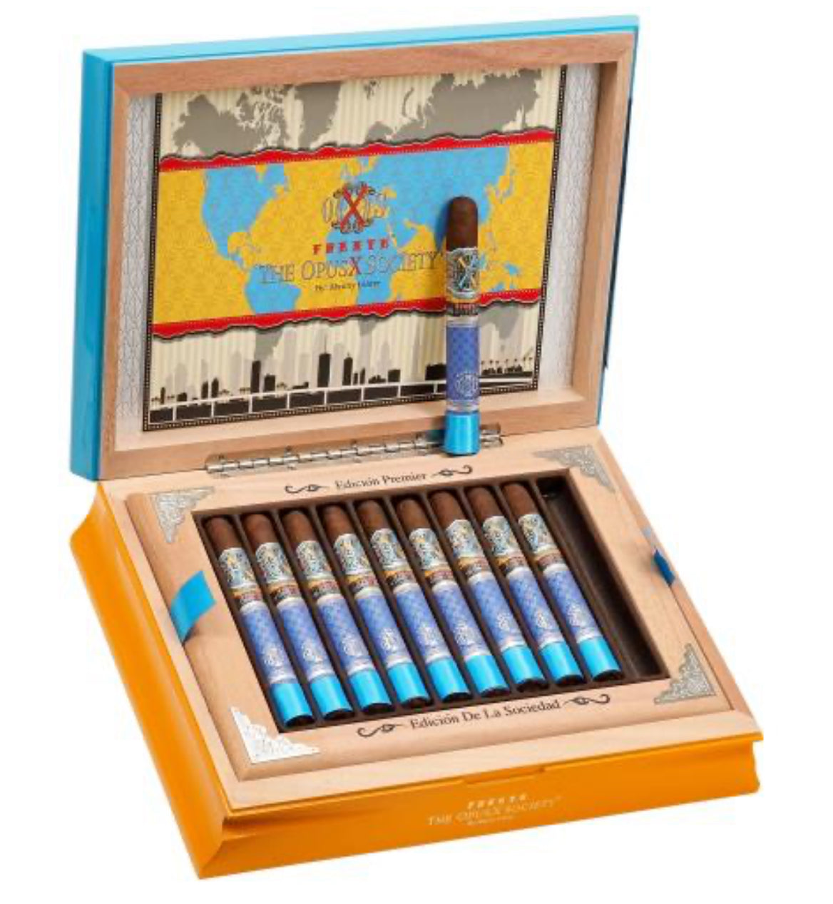 Arturo Fuente The Opus X Society by Manny Iriarte (6 1/4 x 49)Box Of 20 Cigars