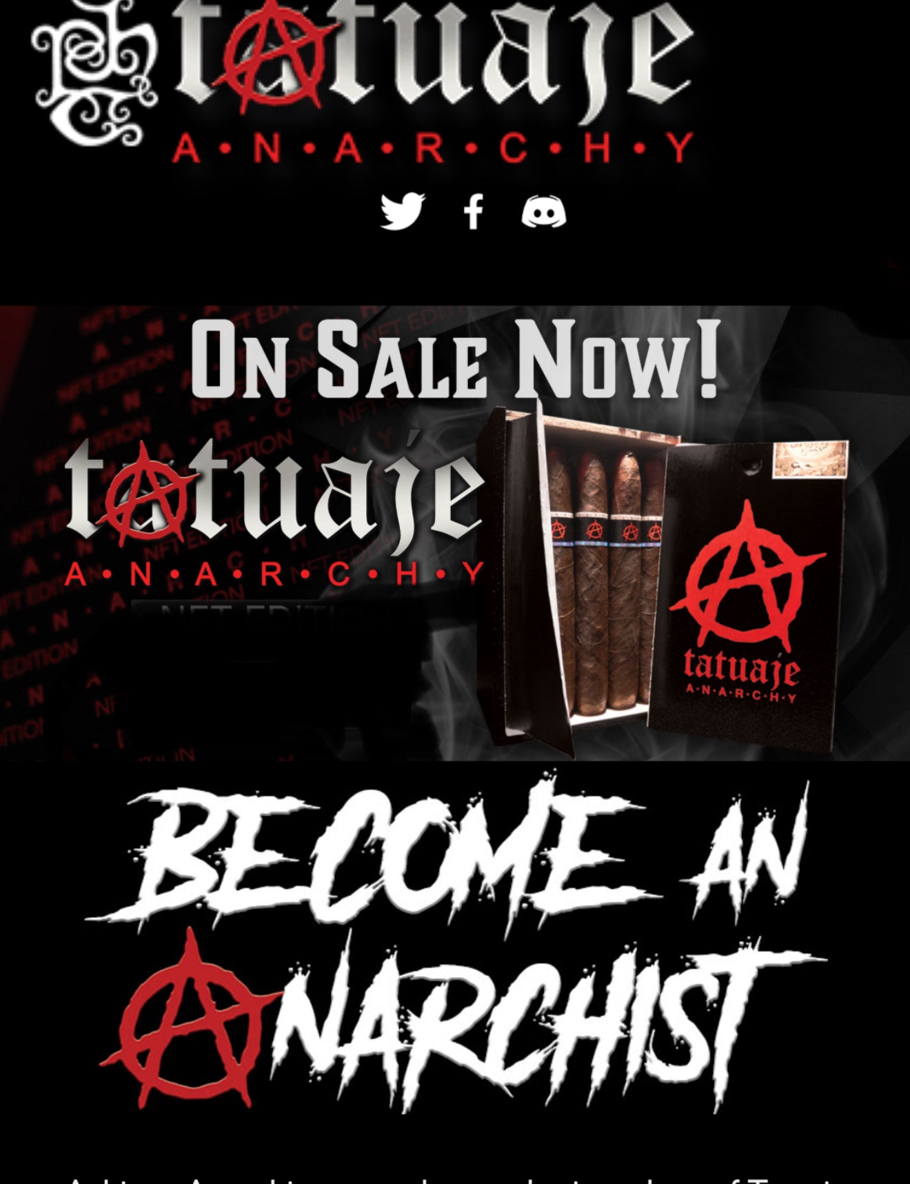 Tatuaje Anarchy NFT Edition Cigars + Coin
