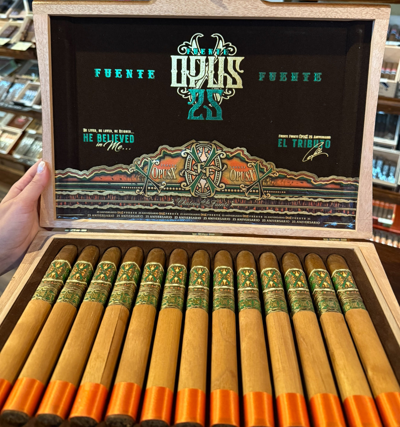 Arturo Fuente OpusX 25th Aniversario Tributo Box Of 25 Cigars