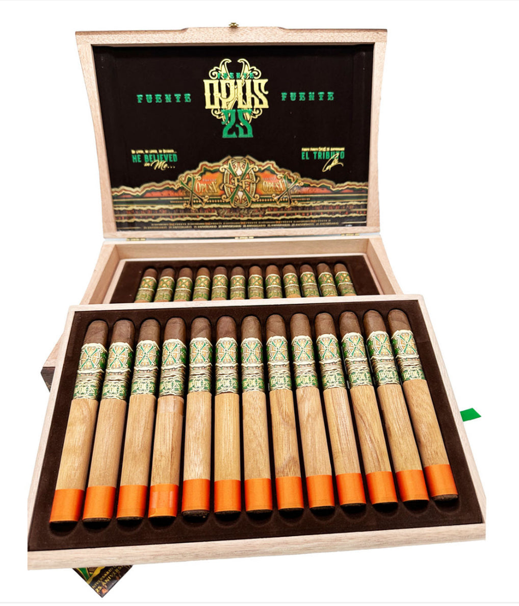 Arturo Fuente OpusX 25th Aniversario Tributo Churchill Box Of 25 Cigars