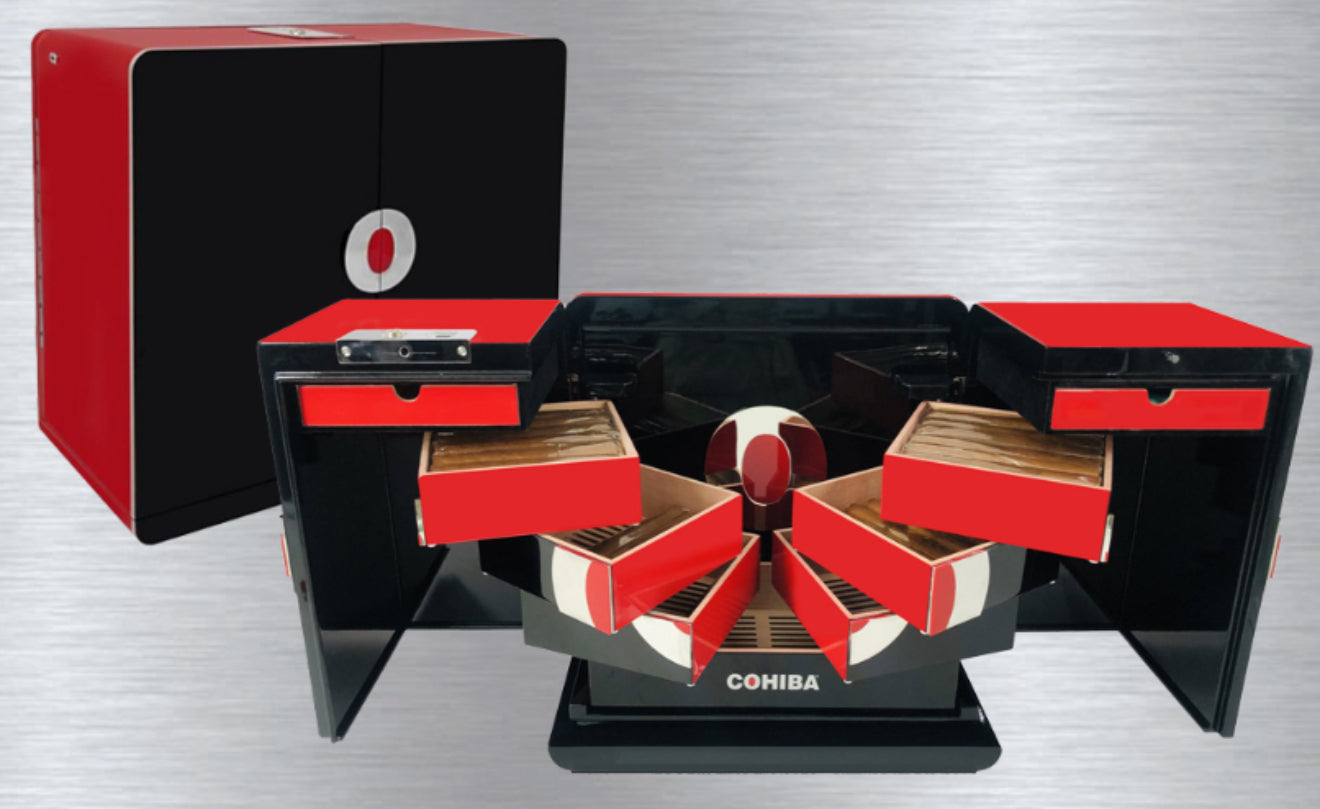 Cohiba Biometric Humidor + 106 Cigars