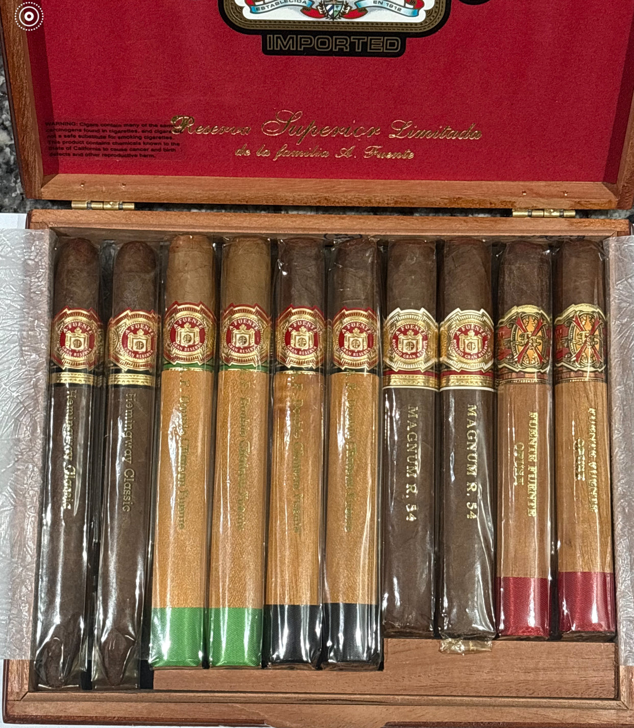 Arturo Fuente Sampler Holiday Collection 2012 Extra Special Reserve (10er Sampler)