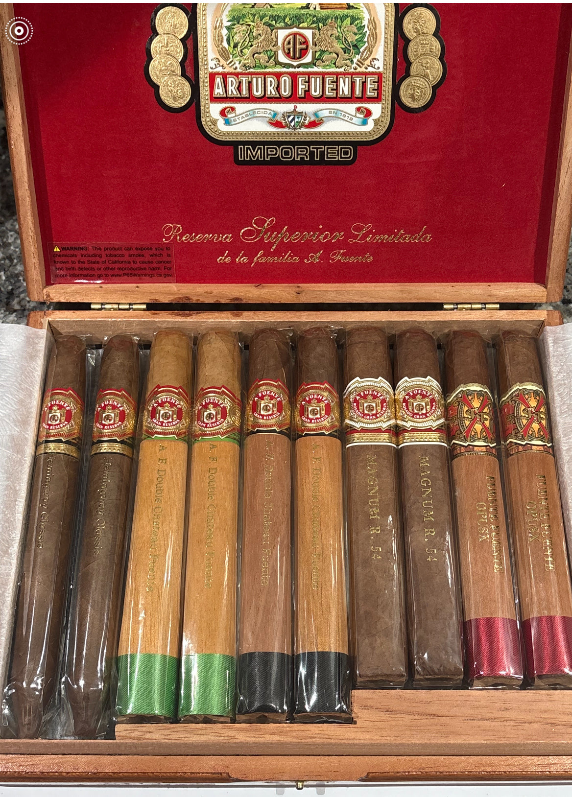 Arturo Fuente Sampler Holiday Collection 2019 Extra Special Reserve (10er Sampler)