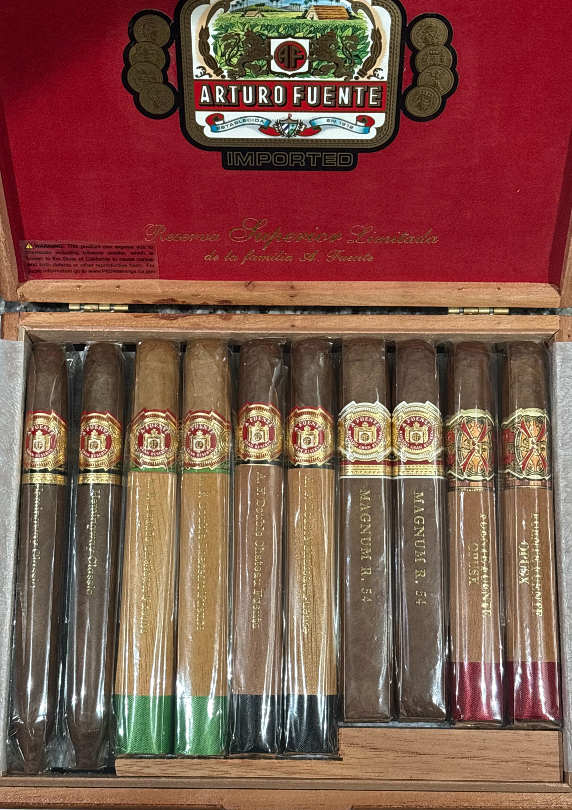 Arturo Fuente Sampler Holiday Collection 2019 Extra Special Reserve (10er Sampler)