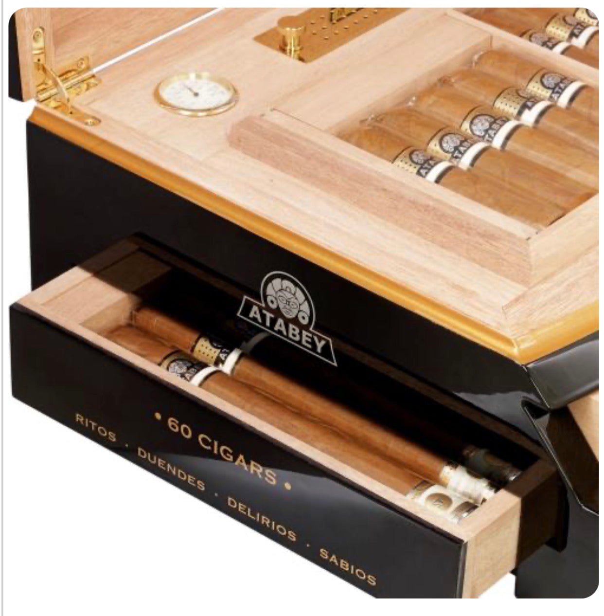 Atabey Limited Edition Humidor with 60-Cigars + 1 FREE Gift S.T DuPont Cigar Lighter