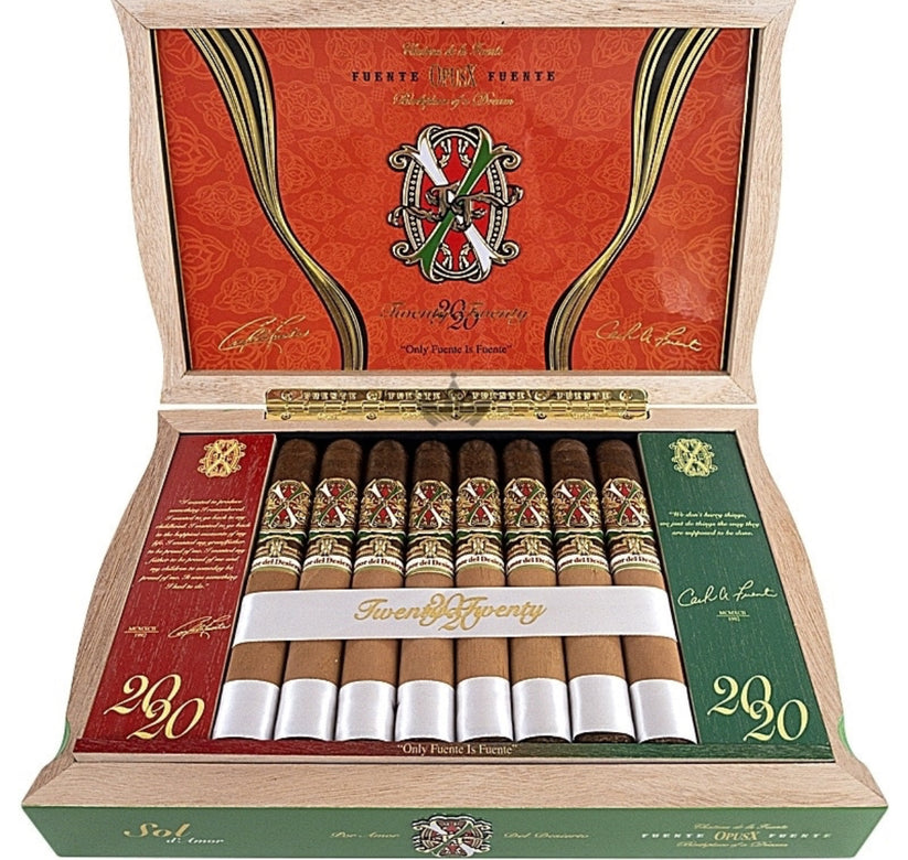 Arturo Fuente Opus X 2020 Dubai Sol d’ Amor Robusto Sealed Box Of 20 C }