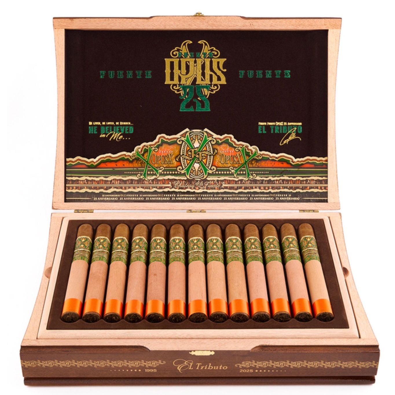 Arturo Fuente OpusX 25th Aniversario Tributo Box Of 25 Cigars