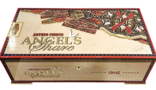 Arturo Fuente Elie Bleu OpusX Angel’s Share “ Natural Sycamore “ Humidor + 60 Limited Release “Stairway To Heaven” Cigars