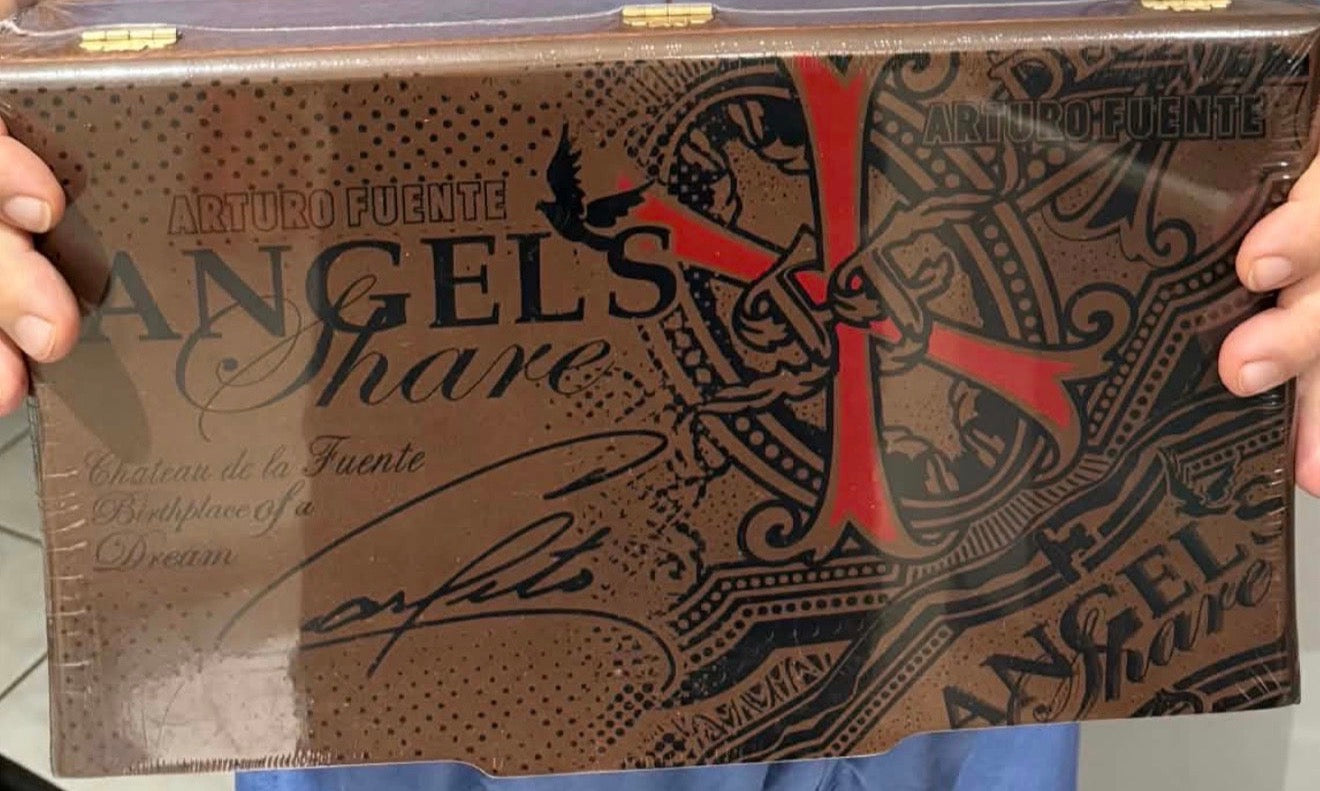 Arturo Fuente Elie Bleu OpusX Angel’s Share “ Red Sycamore “ Humidor + 60 Limited Release “Stairway To Heaven” Cigars