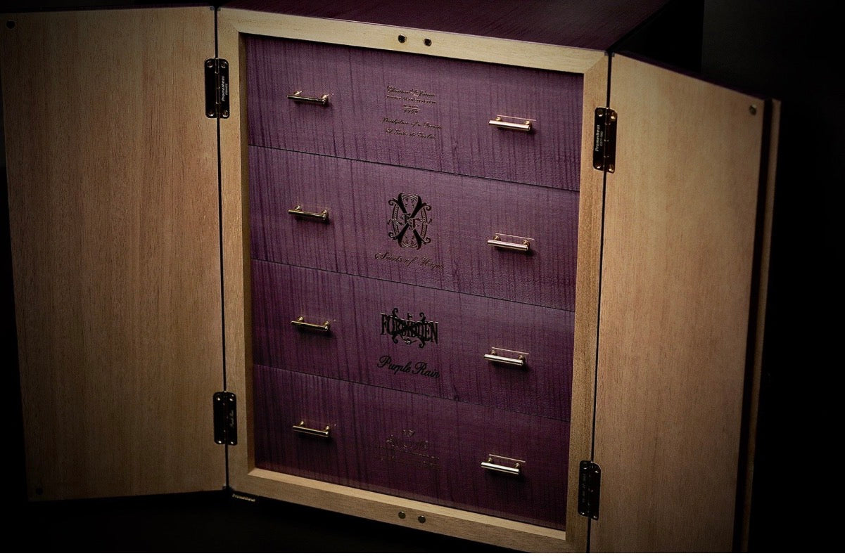 ARTURO FUENTE LIMITED EDITION OPUSX PURPLE RAIN “DREAM” HUMIDOR BY PROMETHEUS