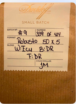 Davidoff Small Batch Series No. 9 (Robusto) - 10-Cigar Bundle