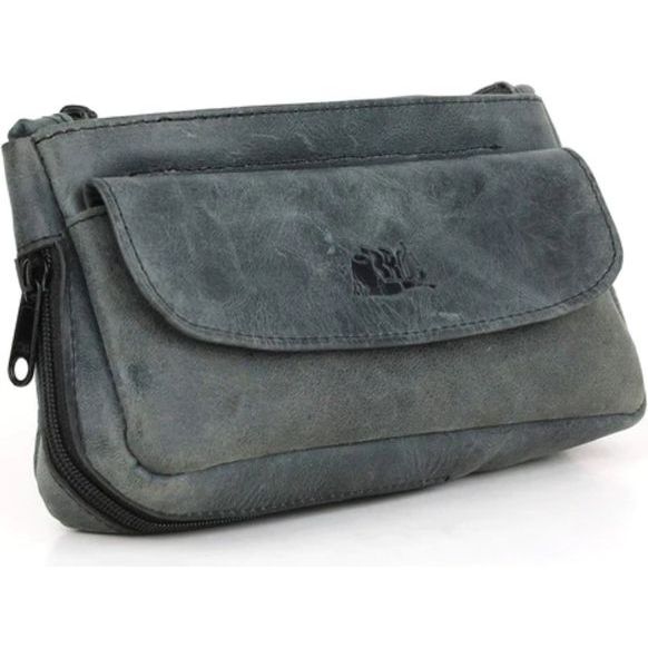 Brog Tobacco Pipe Combo Pouch - Diesel Leather - [Slate Black]