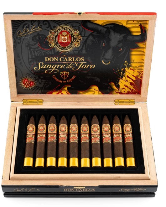 Arturo Fuente Don Carlos Sangre de Toro Raging Bull #2 (Torpedo) Box Of 20 Cigars