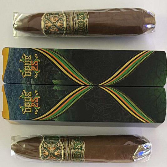  Arturo Fuente Opus X 25th Anniversary Perfecto OpusX La Familia X to the 25th Power (2) Two Coffins  XX With Cigars  premium handmade cigar, featuring Arturo Fuente, Opus X
